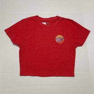 O'Neill Red Crop Top with Graphic